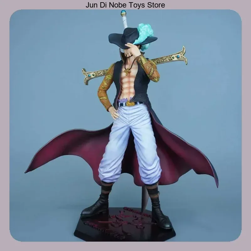 

Mihawk One Piece Shichibukai Standing Pose Red/Yellow Color 30cm Anime Figure Statue, Desktop Decoration Gift