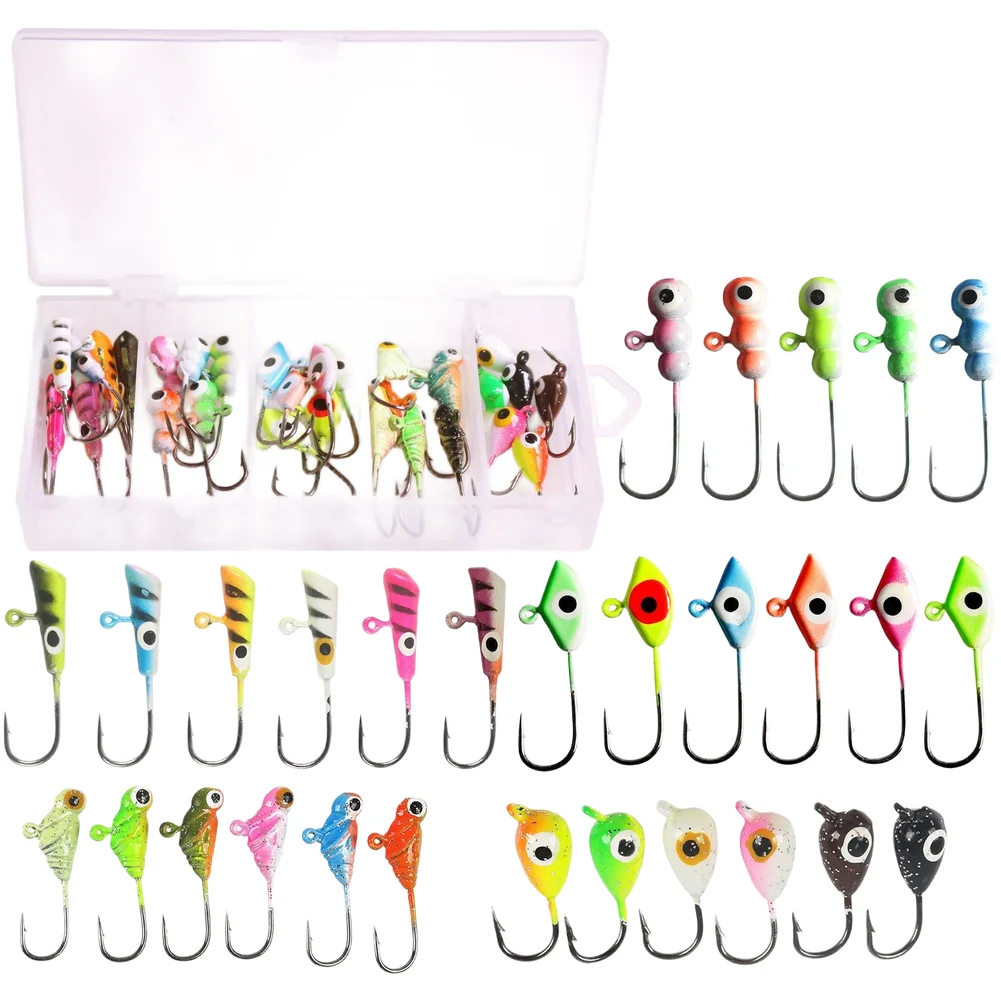 

Утяжеленные джиг-головки, джиг-рыболовные крючки, лодка для зимней рыбалки, рыболовная колючая конструкция, маленькие утяжеленные головки для зимней рыбалки