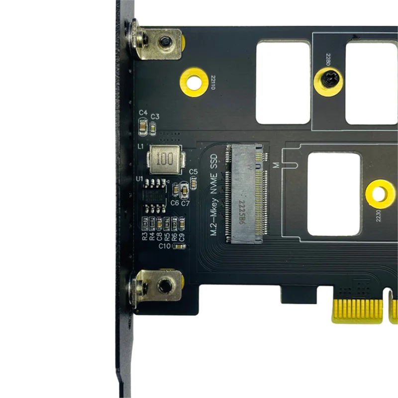 

A41Z-PCIE 4.0 To M.2 SSD Adapter Card PCIE X4 GEN4 To M.2 NVME SSD+SATA Dual SSD Adapter Card NVME 64Gbps + SATA 6Gbps