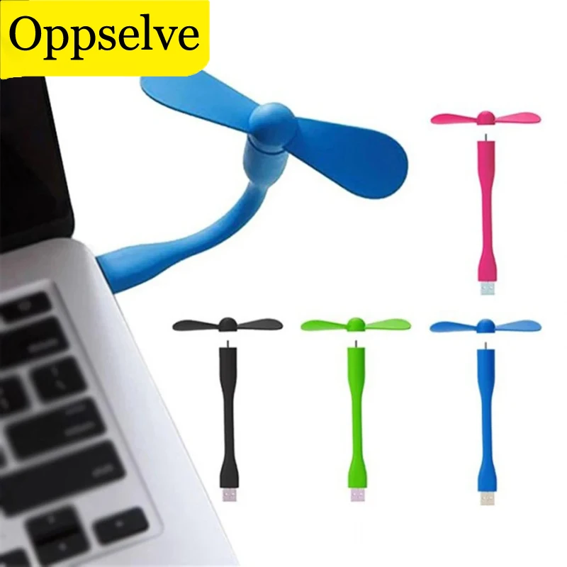 Portable USB Cooling Mini Fan Flexible Detachable Cooler Handheld Small Summer Gadgets For Power Bank Computer AC Charger Laptop