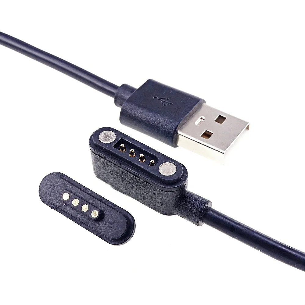 1 Paar Magnet-Pogo-Pin-Stecker 2 3 4 6 Pin 2A wasserdichtes Pogopin-Stecker-Buchse 2,54 mm USB Typ C federbelastetes DC-Stromkabel – Detail 13