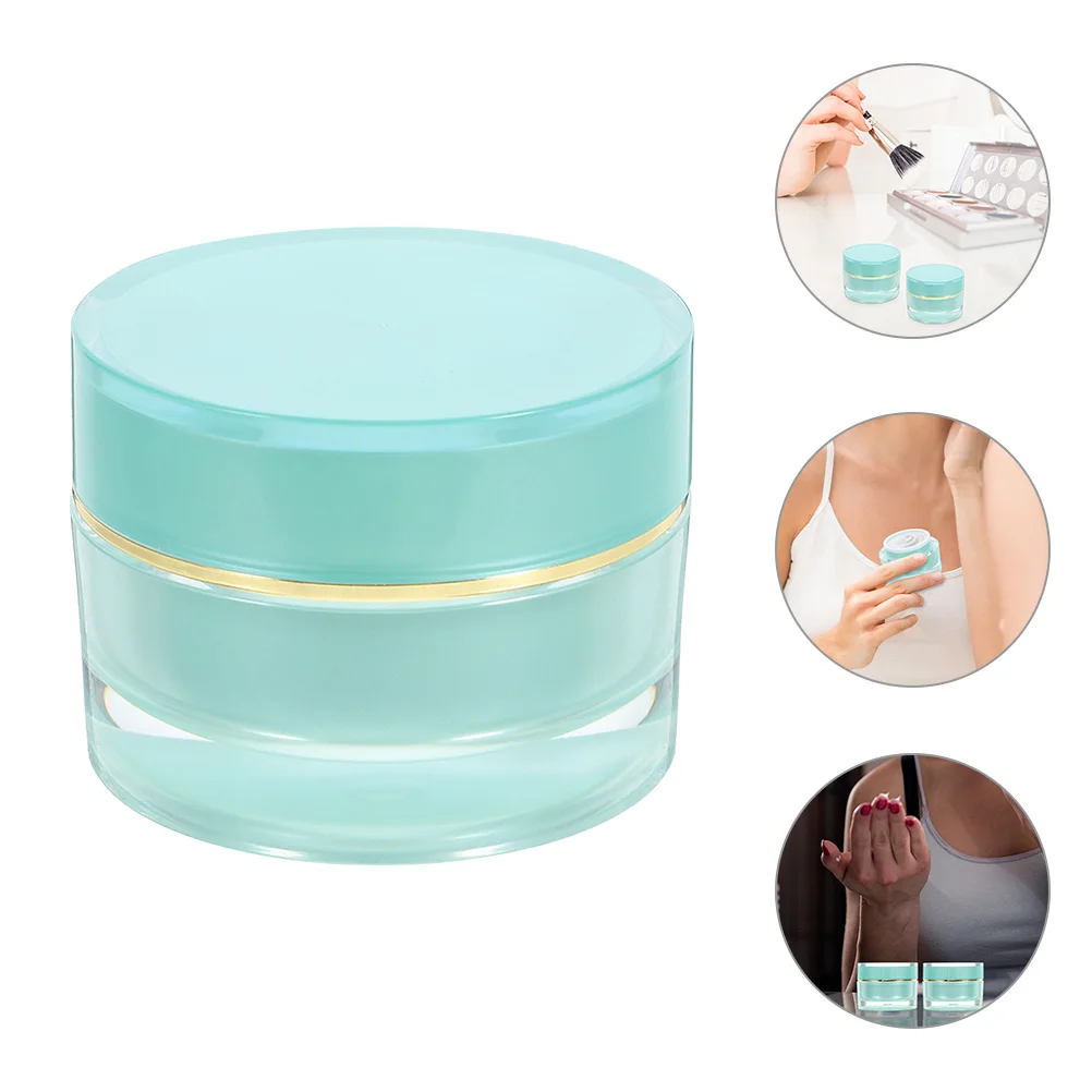 

1Pcs Small Acrylic Cream Jar Refillable Travel Containers for Face Eye Cream 30g