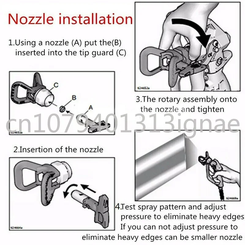 Imagem -04 - Fflp-graco Airless Spray Nozzle 514512 Ponta Original Spray Finish Guarda de Baixa Pressão