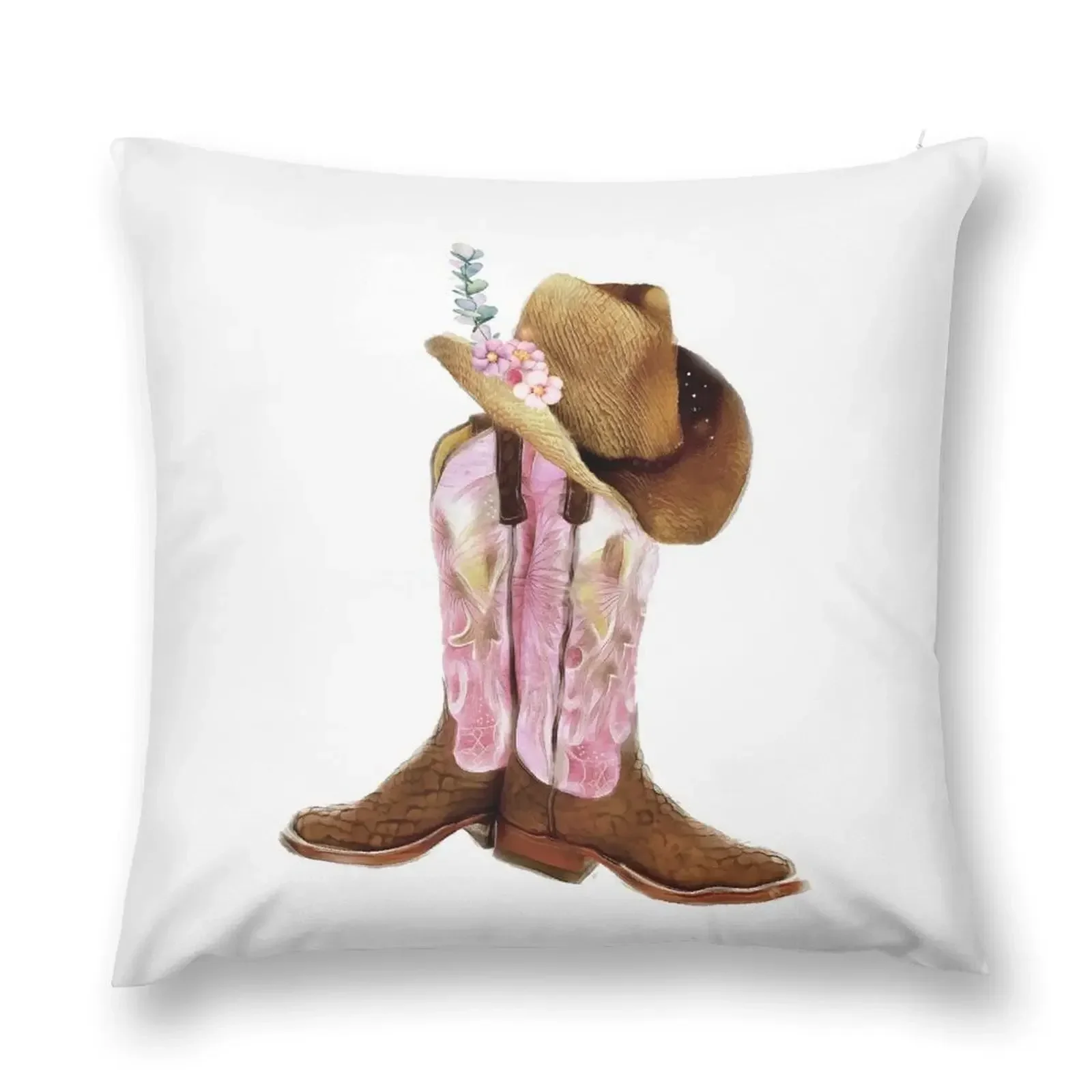 

Cowgirl boots Throw Pillow Cushion Cover For Sofa Luxury Pillow Cover pillow