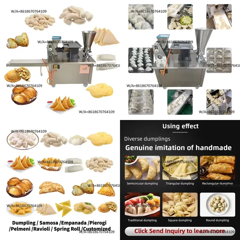Meijin High Productivity Automatic Dumpling Making Machine Home Maker All in One Forming Samosa Vending Punjabi 80pcs/min