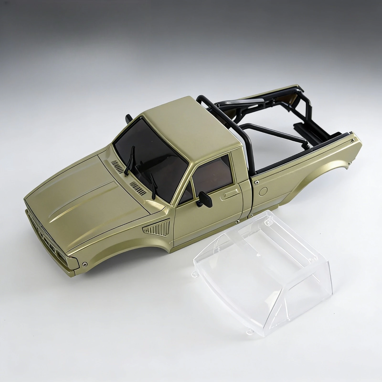 Clear Transparent Window Parts for 1/24 Axial SCX24 IR60-24 Pickup Hard Body DIY Paintable Polycarbonate