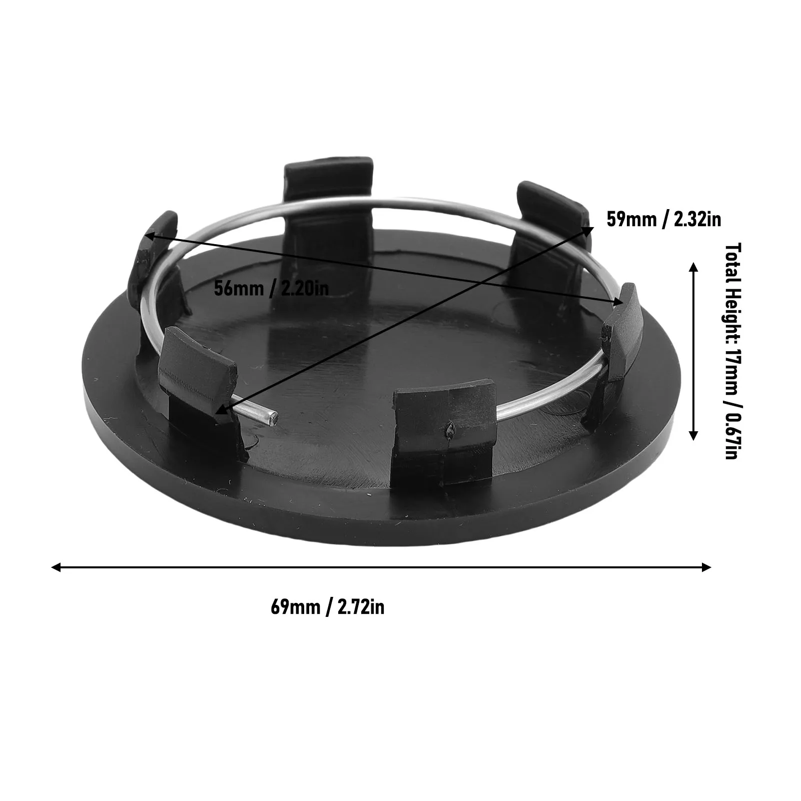 4 قطعة 69 مللي متر سيارة عجلة مركز قبعات المفاجئة على عجلة مركز محور غطاء تغليف مقاومة للخدش اكسسوارات السيارات لأودي الأصلي #6
