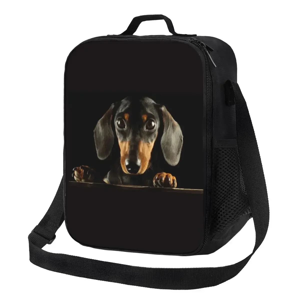 Cute Dachshund Dog Resuable Lunch Box Women Waterproof Puppy Pet Thermal Cooler Food Insulated Lunch Bag Office Work