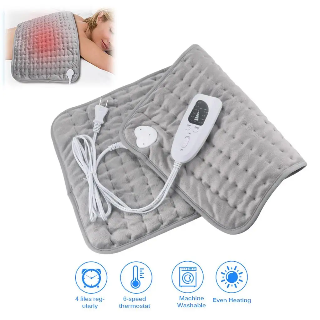 Home Winter Timer 75W Heating Pad Living Room Bedroom Leg Warming Mat Warmer Heater Washable Blanket 60x30cm AU Plug