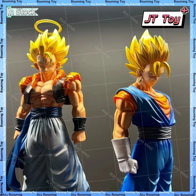 

In Stock JT 30cm Dragon Ball Z Model Gogeta & Vegito Action Figure Super Saiyan PVC Figure Collection Statue Desktop Decoration