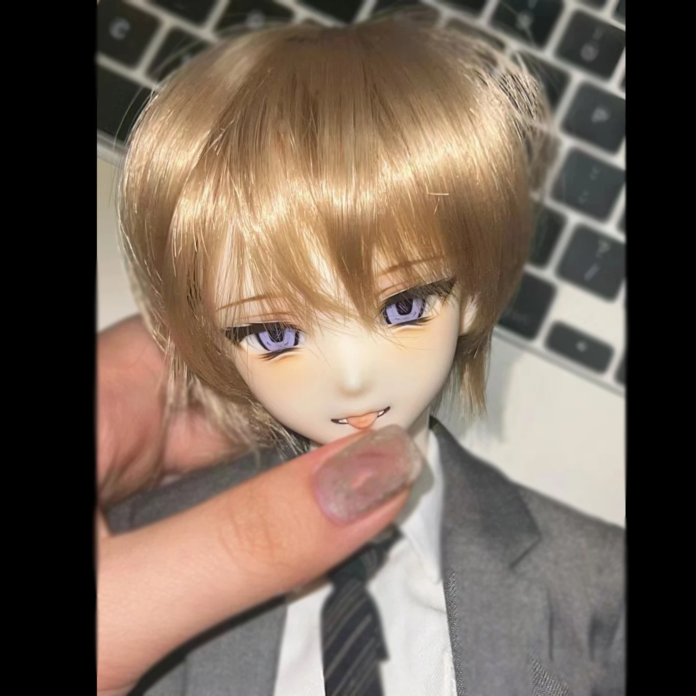 BJD Butter Head with Body No Makeup, Anime Resin Material, Lovely Butter Toys, DIY Boy Head, Girl Gift, New, 1/4