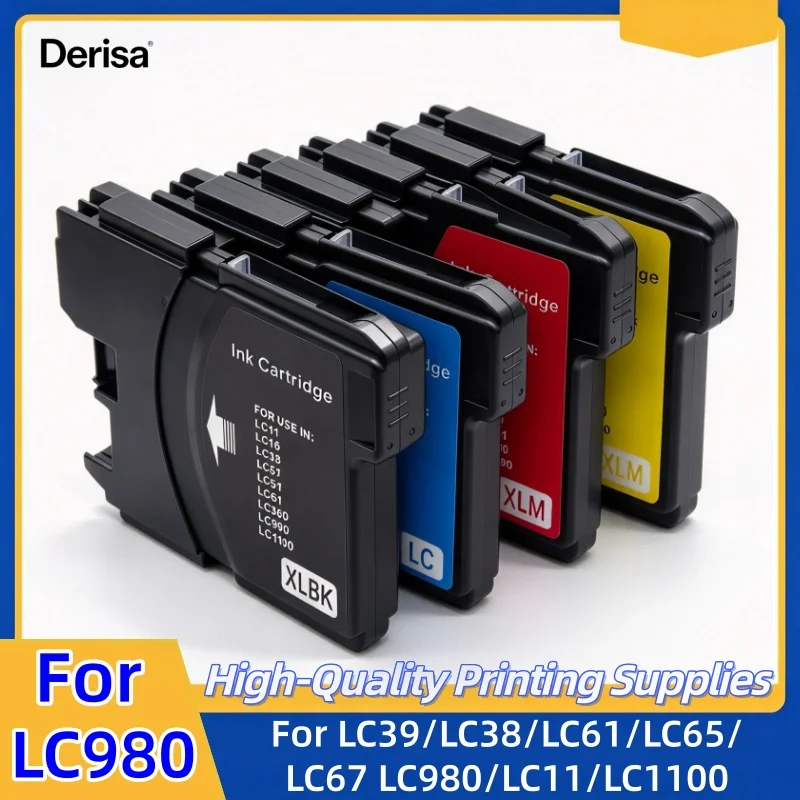 1~3set LC39 LC38 LC61 LC65 LC67 LC980 LC11 LC1100 Ink Cartridge For Brother DCP-195C DCP-250C DCP-365CN DCP-145C DCP-165C