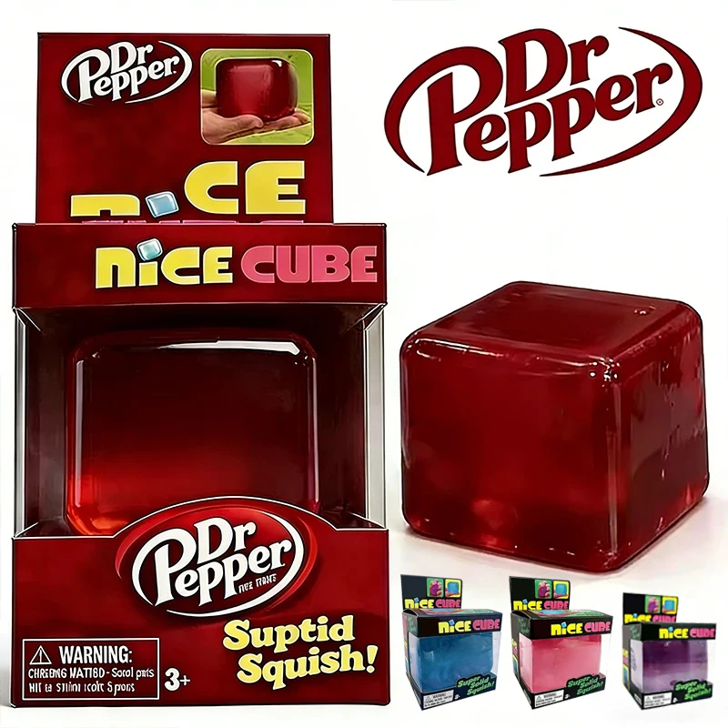 Juguete Antiestrés en Forma de Cubo Súper Suave y Agradable al Tacto, Cubo Rojo Translúcido para Aliviar el Estrés, Libre de BPA, Seguro para Niños y Adultos