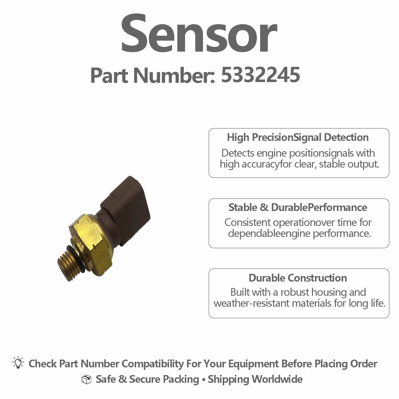 Pressure Sensor 533-2245 5332245 For Caterpillar CAT M320GC MH3040 M314 MH3026 M315 M322 M320 M315GC M318 M316 Wheeled