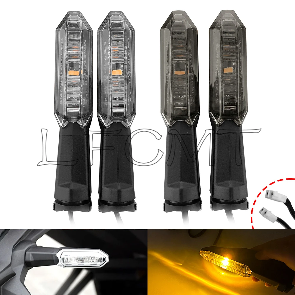 

Front Rear Motorcycle LED Turn Signal Indicator Lights Fit for KAWASAKI Z900 Z800 Z750 Z650 Z400 Z300 Z250 Z900RS Z1000R KLR650