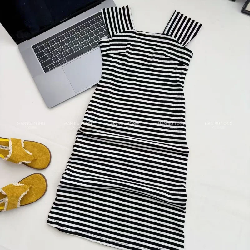 

Girls' Summer Dress2026New children's summer dress, long striped princess dress for older children, trendy