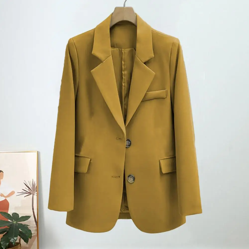 เสื้อแจ็กเก็ต MODE Korea ใหม่สำหรับผู้หญิง, เสื้อสูทเสื้อคลุมสูทสีน้ำตาลทรงหลวมเสื้อเบลเซอร์อารมณ์ทรงตรงสลิม2024