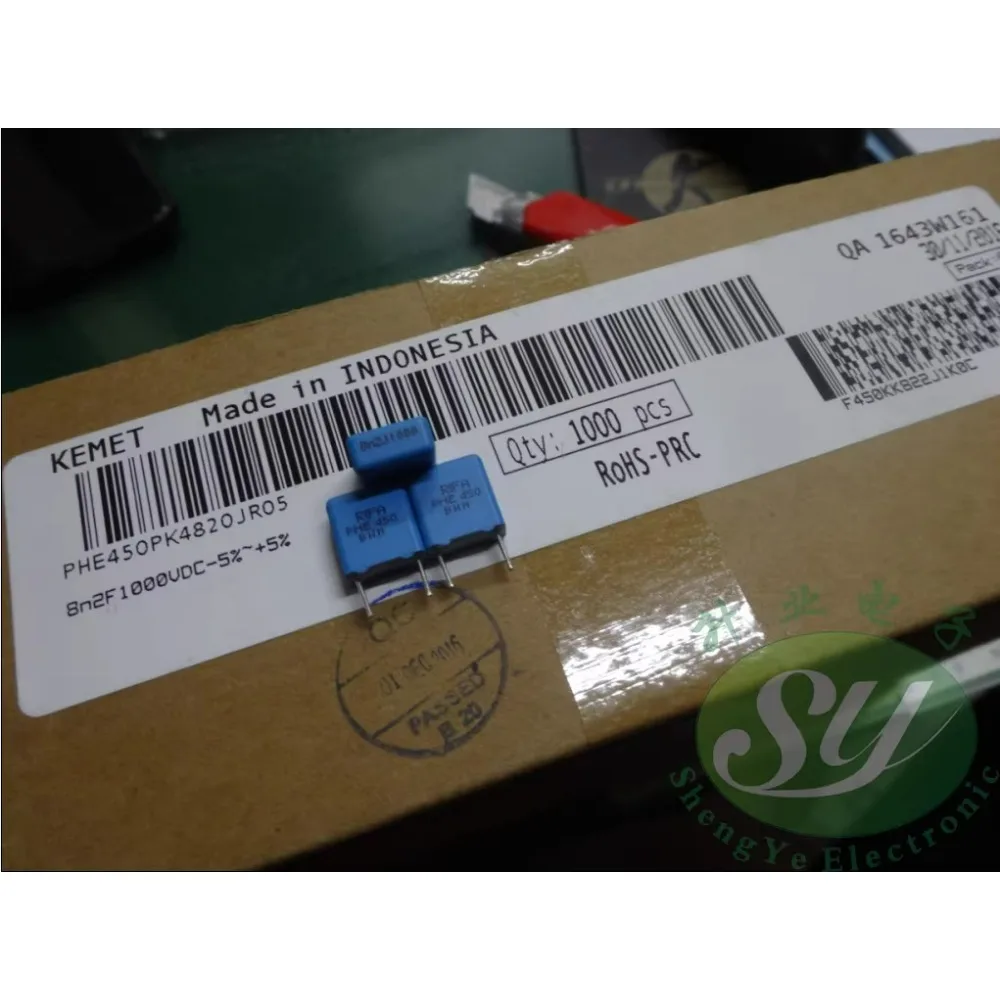 

10PCS RIFA PHE450PK4820J 0.0082uf/1000v 8.2nf 8200pf 8n2 Brand new 7.5mm film capacitor