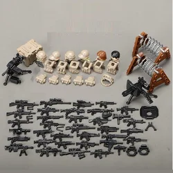 Modern Military Ukrainian Mercenary Mini Action Figures Special Forces Soldier City Gun Army Building Blocks Brinquedo Christmas