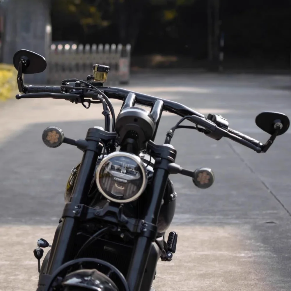 Thickened handlebars, heightened handlebars, and high-strength tilting flat handlebars for CFMOTO 450CLC modifications.