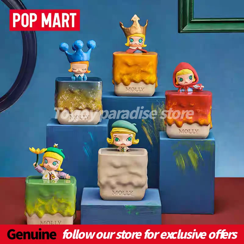 

Оригинальная ароматическая свеча Pop Mart Molly из серии "Пейзажи дороги" в слепой коробке, ароматический декор для дома, креативный подарок.