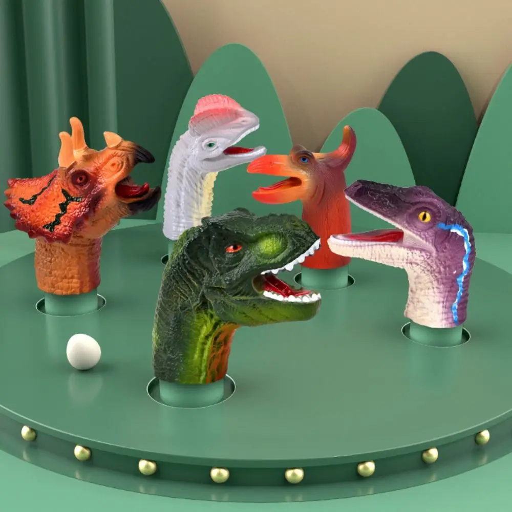 Mini animal colorido fantoche de mão segurança brinquedo educativo boneca fantoche de dedo conjunto brinquedos sensoriais família dinossauro fantoche de dedo