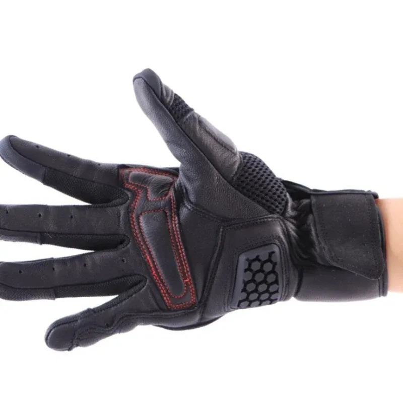 Gants de moto Revit Dirt 3 gants de course noirs et gris gants de moto en cuir, accessoires de moto, 1 pièces