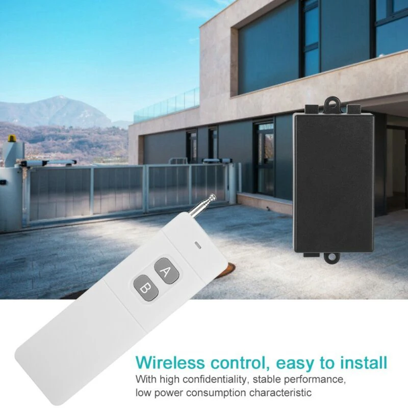 

3KM Long Range 1CH Remote Control Switch System Wireless Transmitter Receiver Electric Gate Garage Door For Home