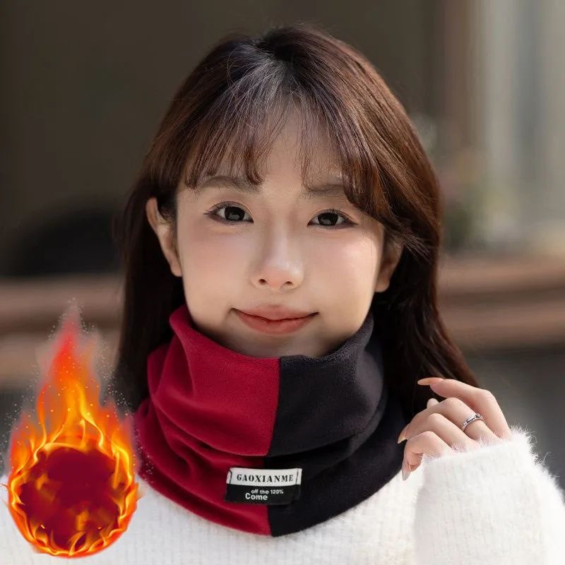 قناع وجه مقاوم للرياح للشتاء لتدفئة الرقبة لركوب الدراجات للجنسين، وشاح سميك ملون لحماية الرقبة والطقس البارد