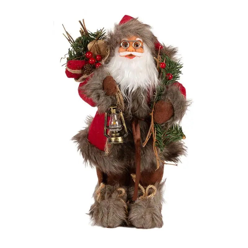 

Christmas Santa Claus Doll Decorative Desktop Santa Claus Figure Santa Figurine Ornament Xmas Christmas Home Decorations Gifts