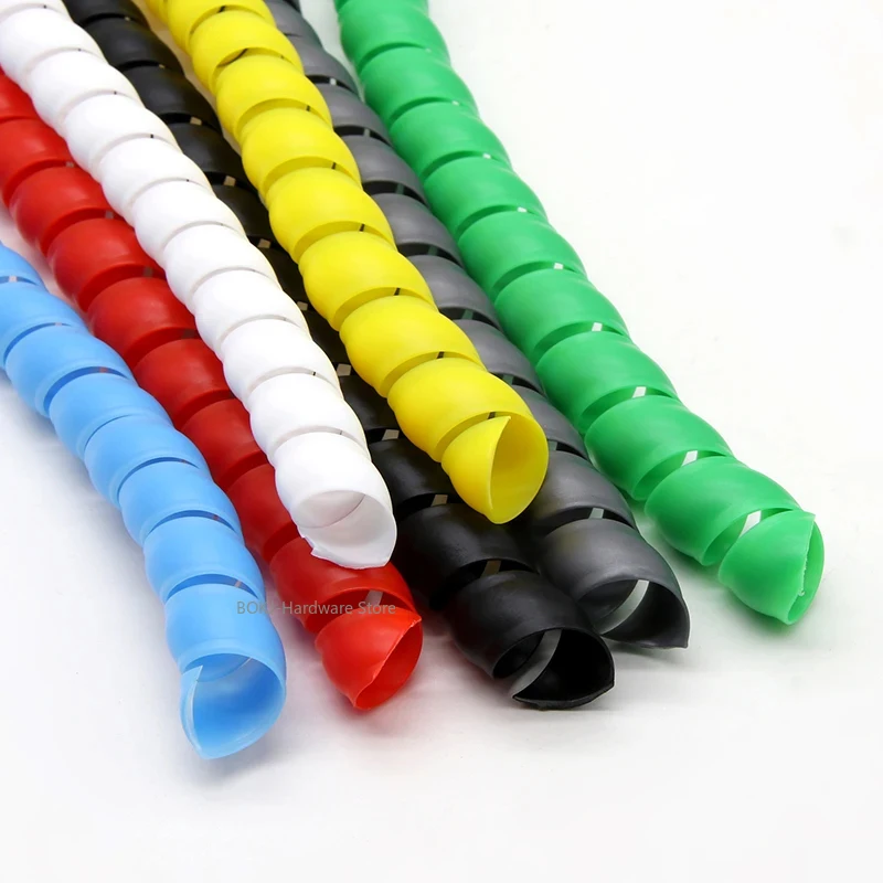 8MM~35MM PP Spiral Line Organizer Wrap Tube for Wire Cable Management Water Pipe Protection Sleeve