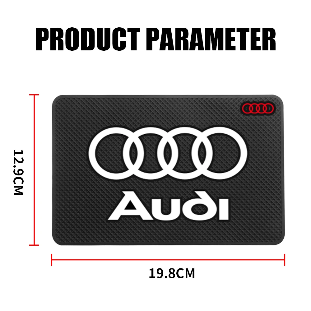 Car Interior Dashboard Phone Glasses Non-Slip Silicone Pads Sticky Mat For Audi Sline S4 S3 S5 RS 4 A6L A4L A2 A1 Q3 A3 Q7 A5 A7