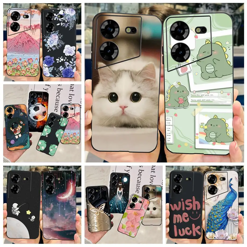 For Tecno Pova 5 Case LH7n Cute Fashion Painted Cover Soft Silicone Phone Case For Tecno Pova 5 Pova5 Fundas Coque 6.78\'\' Bumper