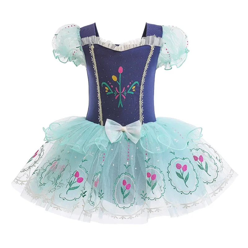 Mädchen Neue Blaue Ballett Kleid Leistung Dancewear Kleiner Schwan Pailletten Ballett Tutu Kostüme Dance Bühne Leistung Kleid Outfits