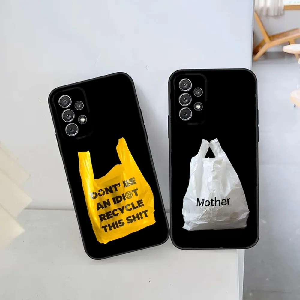 

Creative Plastic Bag Phone Case For Samsung S21,S22 Ultra,S20,S30 plus,S22 plus,S23,S30 ultra 5G Silicone Cover