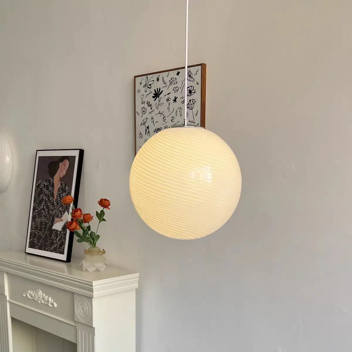 Colorful Bubble Creative Glass Pendant Light  Medieval Cream Restaurant Bedroom Children's Room Light Lustre