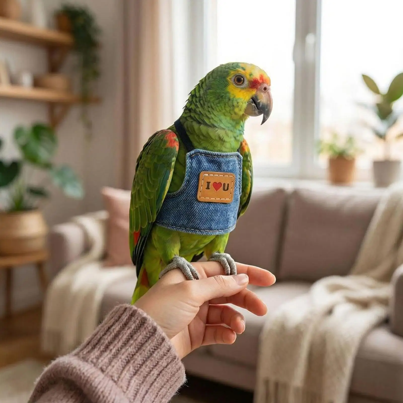 Bird Harness Adjustable Anti-Slip Pet Supplies Parrot Flying Rope Harness Outdoor for Small Medium Large Lovebirds African Grey