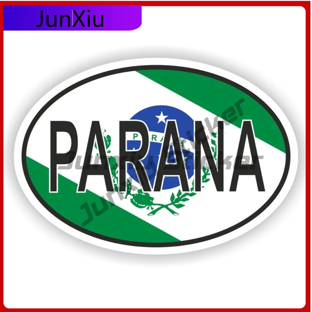 

Parana City Sticker With National Flag Badge Sticker Decorative Scratch Coverbumper Sticker Funny Decoration Motorcycle Stickers