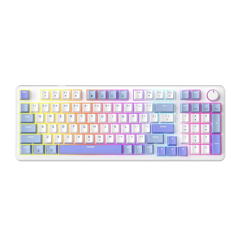 

AG98 mechanical keyboard, Gasket, mixed light, full-key hot-swappable, gaming, esports, wired keyboard