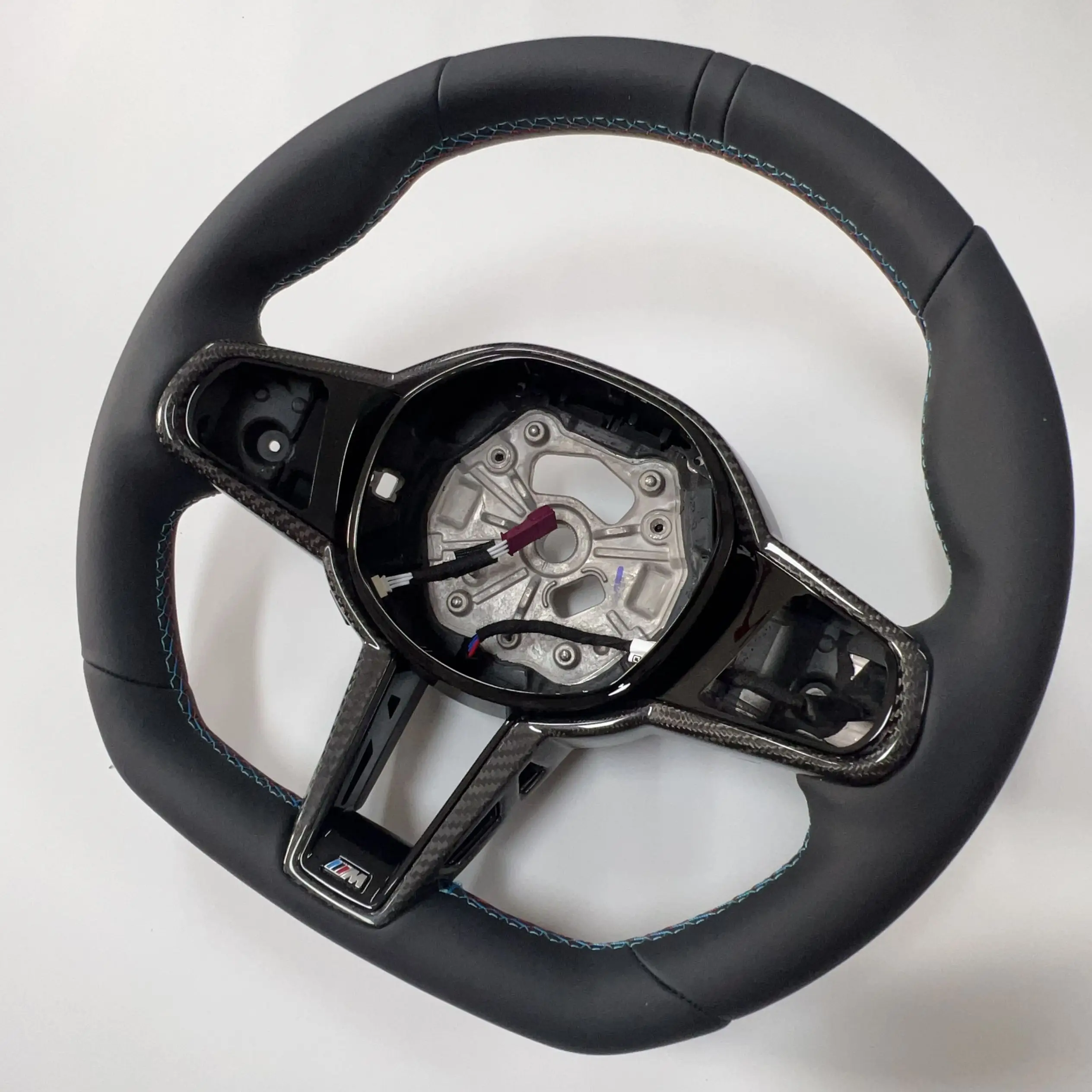 2024 2025 New CS Nappa Leather Carbon Steering Wheel For BMW M2 G87 M3 G80 M4 G82 M240i M340i