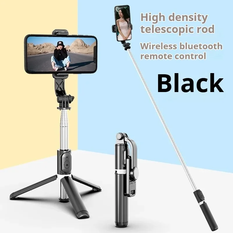 

All-in-One Bluetooth Selfie Stick Tripod Portable Extendable 1m Supports Vertical Horizontal Shooting for Livestream