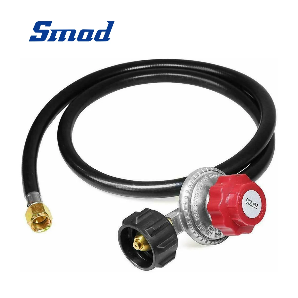 

Smad Propane Regulator Hose LPG BBQ Gas Burner Wok Fryer Roast 0-20PSI High Pressure Leak Free