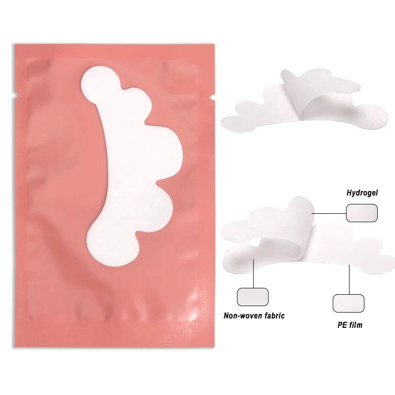Almofadas para cílios em forma de nuvem, 50 pares, enxertadas, hidrogel, gel, sob almofadas para extensão de cílios, adesivo, ferramenta de maquiagem