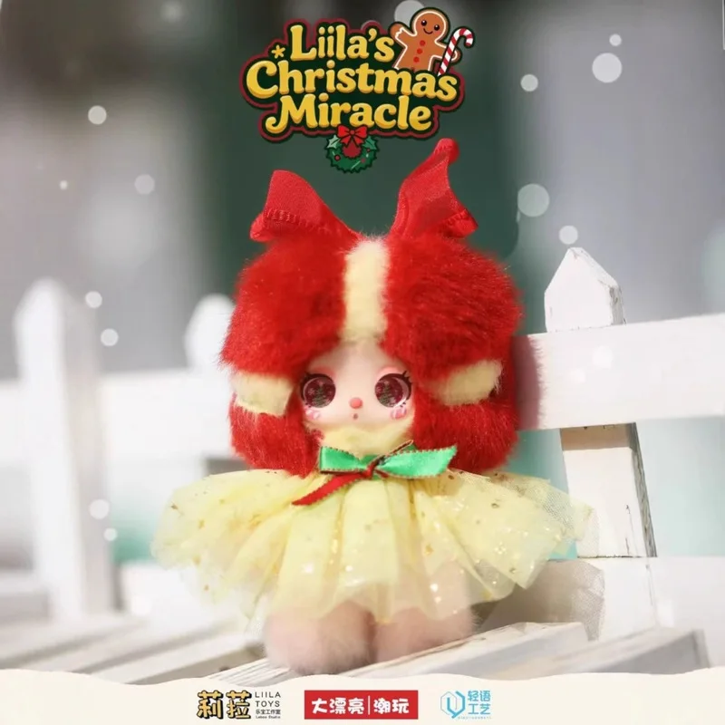 

Новая серия «Рождественские приключения» Baby Three Liila: Загадочная коробка-сюрприз с милой виниловой куклой и подвеской для сумки – подарок для девочки