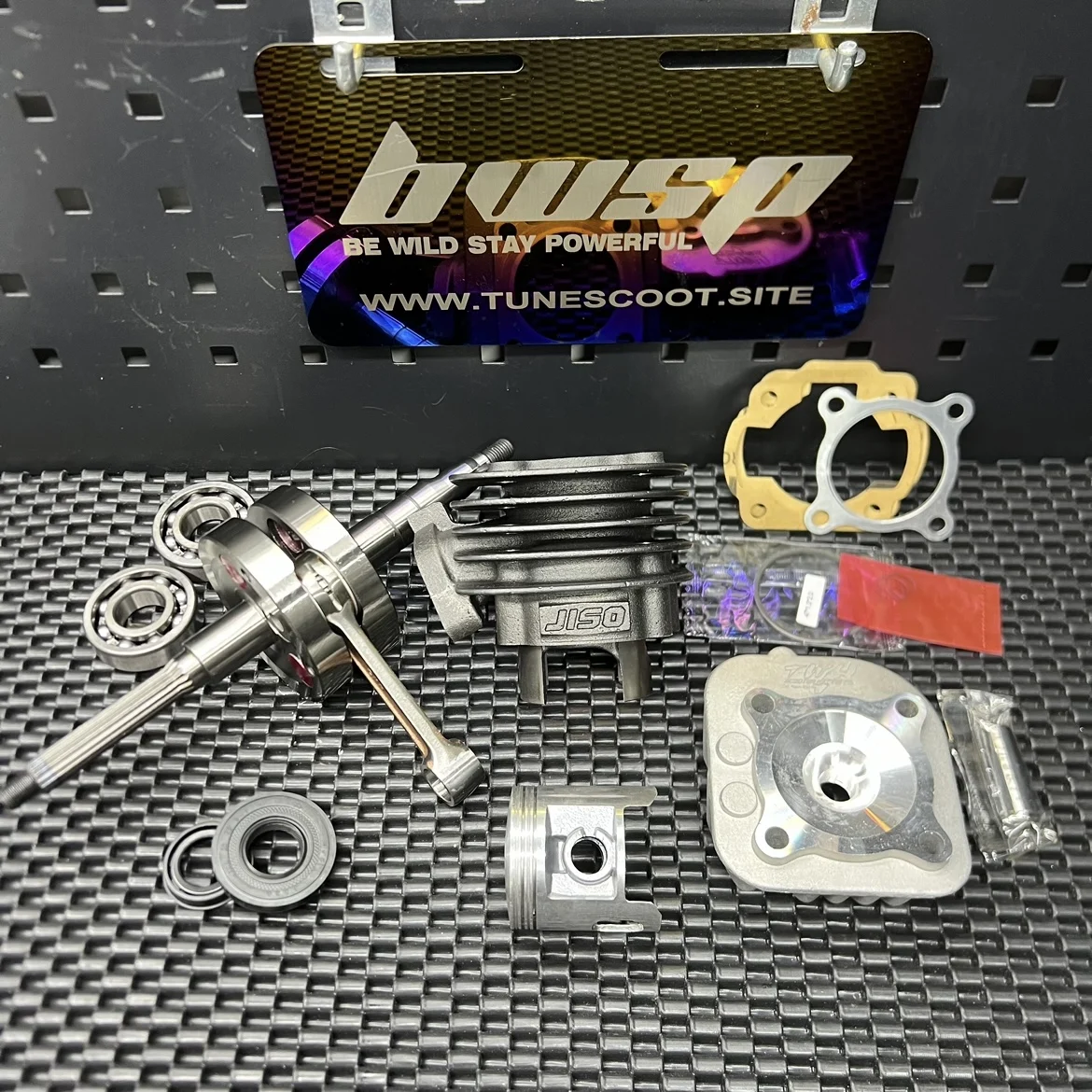 Big Bore Kit 70cc For JOG50 3KJ AEROX50 ZR EVO Cylinder Set Piston 47.6mm Forged Crankshaft 40.2mm +1.8mm BWSP Engine Parts