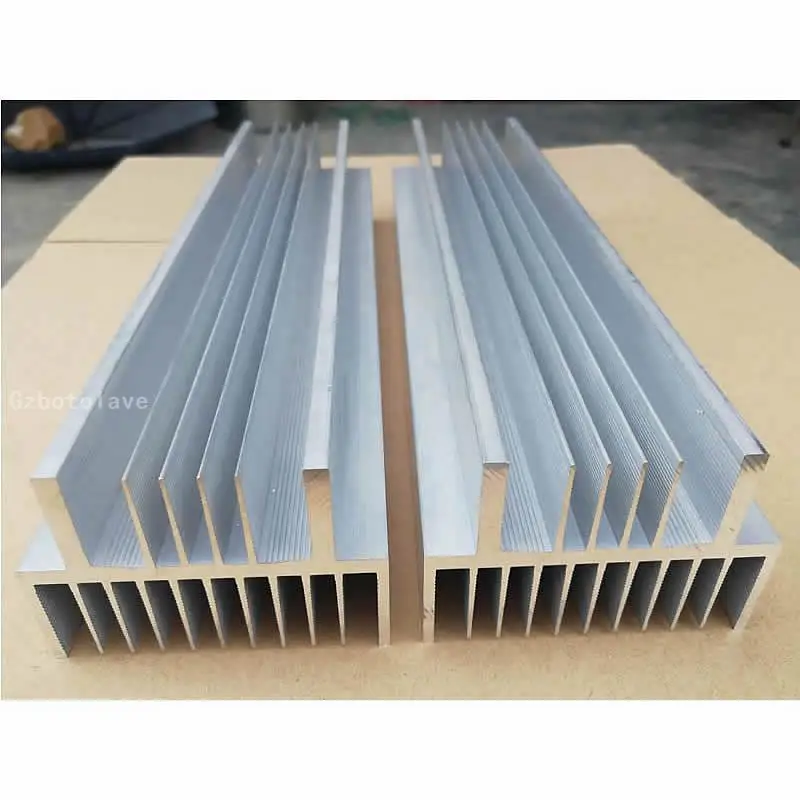 AMPLIFICADOR DE POTENCIA de 305MM, placa de aleación de aluminio 2U, perfil de aluminio, disipador de calor de alta potencia, componentes electrónicos, radiador de potencia térmica