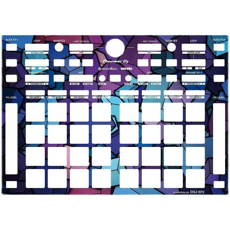 

Pioneer DDJ-XP2 Auxiliary Controller Panel Sticker Personalized Colorful Sticker Customizable