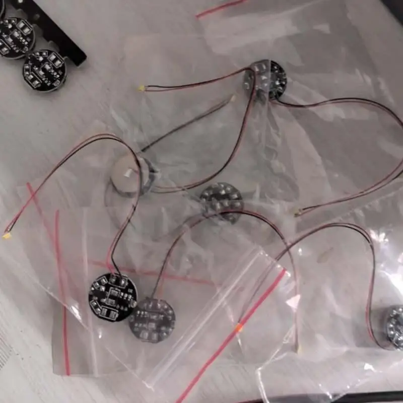 1 pz modello di luce magnetron a led cablato con batteria lampada di controllo magnetico giocattoli per auto fai da te illuminazione creazione di materiali diorama parti