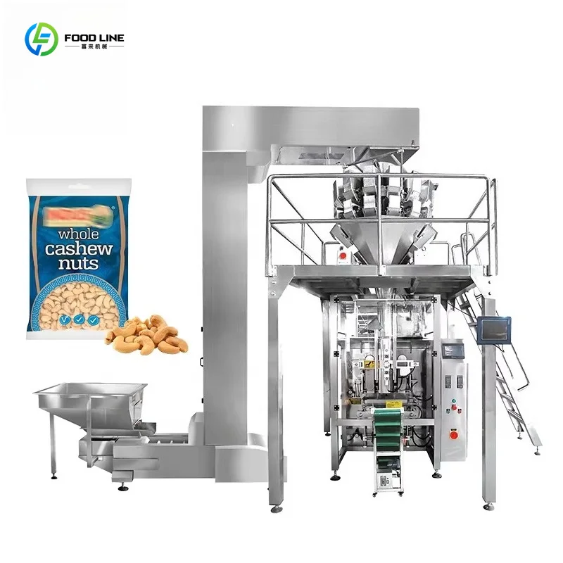 Customized Full Automatic Electric Multihead Weigher Packaging Machine 1kg For Nut Bags And Chemical Material Packaging