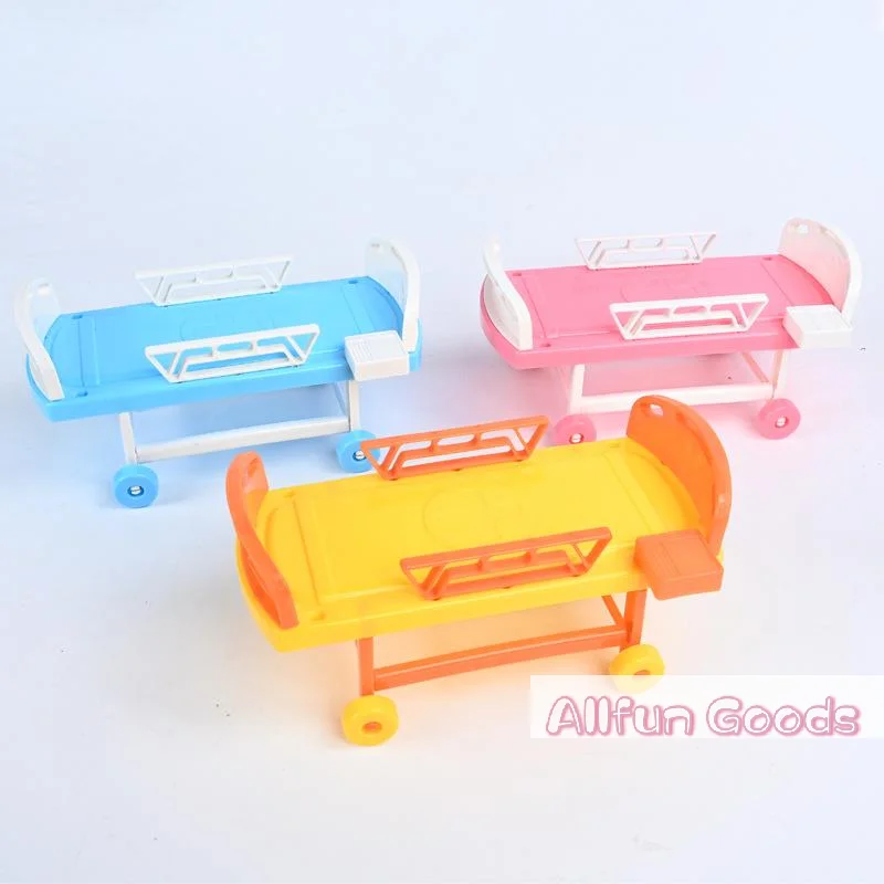 [TG835]1Pcs Hospital Bed Simulation Doctor Nurse Male And Female Play Accessories Doll Bed  Bed Bed Toy Children's Play Home Toy